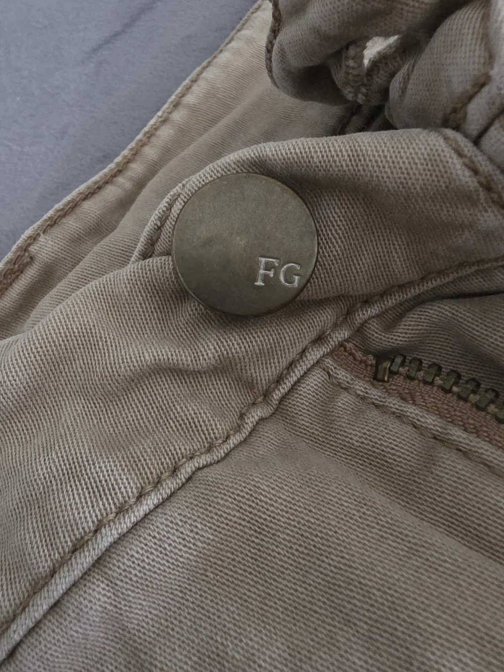 Women's Beige Cotton Blend Shorts